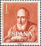 Spain 1960 Personajes 1 PTA Naranja Edifil 1292